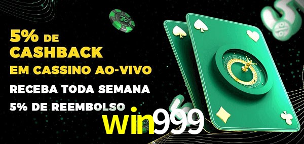 Promoções do cassino ao Vivo win999